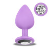 Sparkly Plug Anal Silicona Talla S Lilac